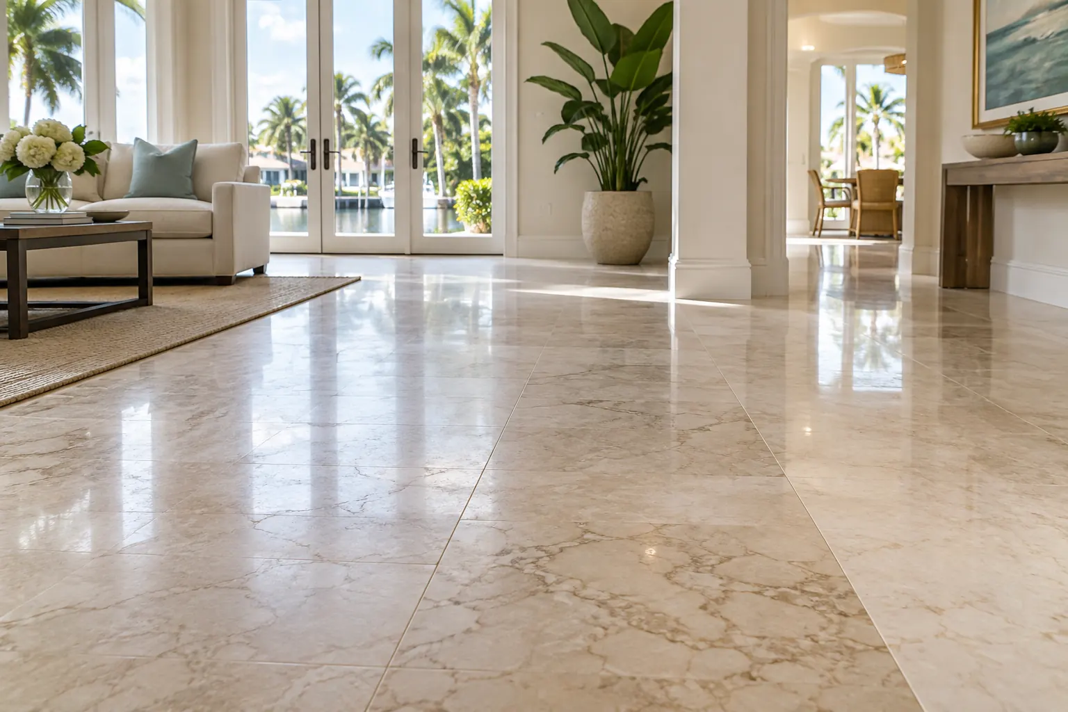 Professional floor care detail