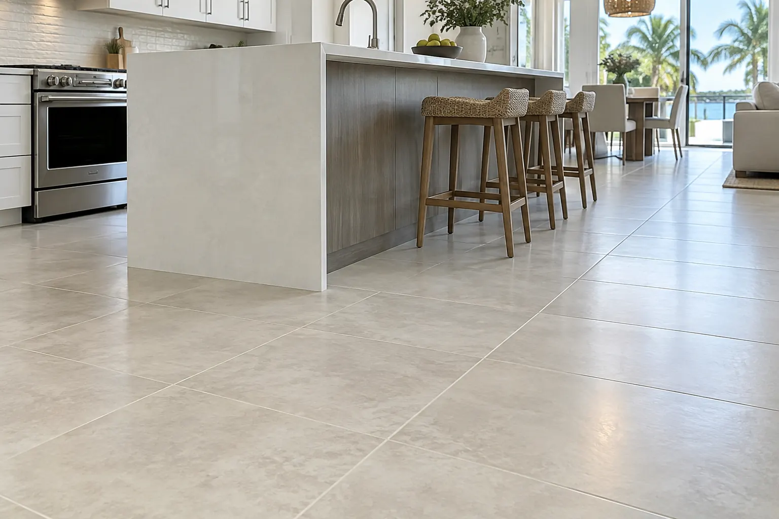 Professional floor care detail
