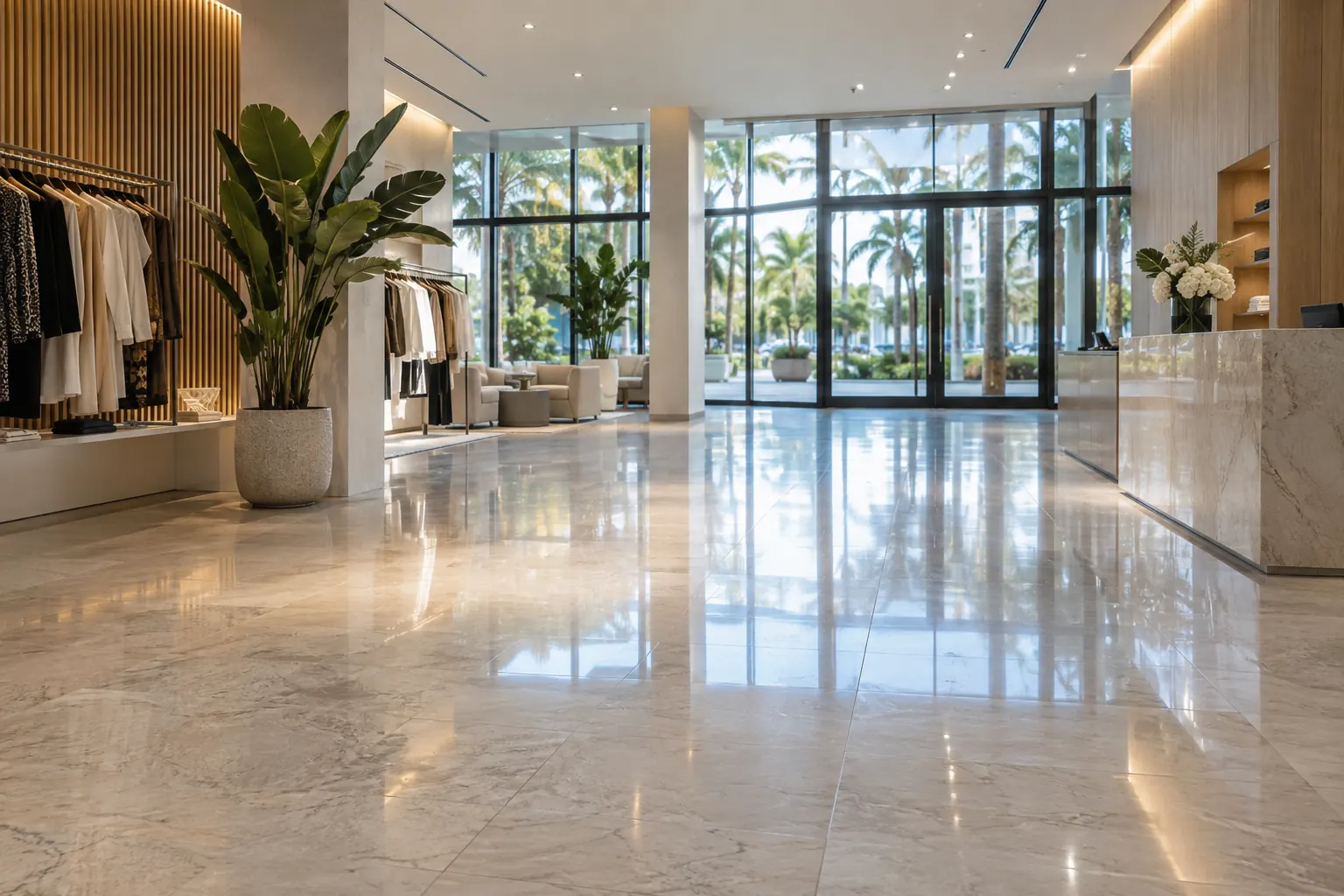 Commercial Cleaning professional service detail