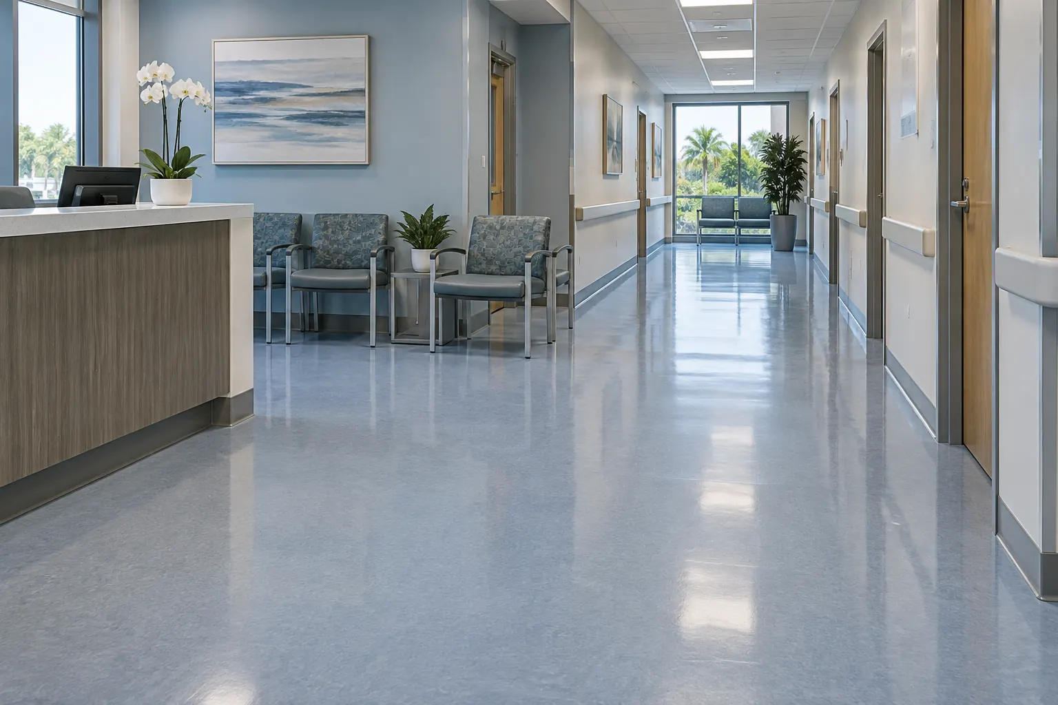 Vinyl & VCT Cleaning professional service detail